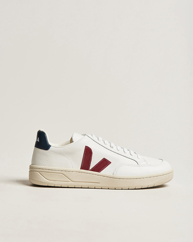 Shoes |  V-12 Leather Sneaker White/Marsala Nautico