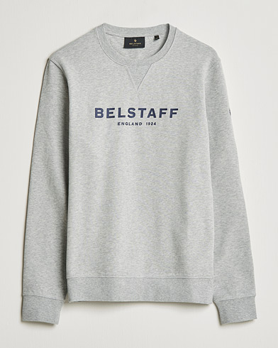 Men | Grey sweatshirts | Belstaff | 1924 Crew Neck Logo Sweat Grey Melange