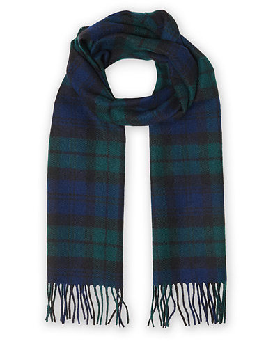 Men | Gloverall | Gloverall | Lambswool Scarf Blackwatch