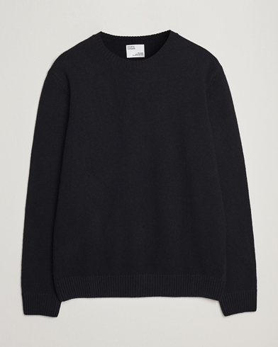 Men | Knitted Jumpers | Colorful Standard | Classic Merino Wool Crew Neck Deep Black