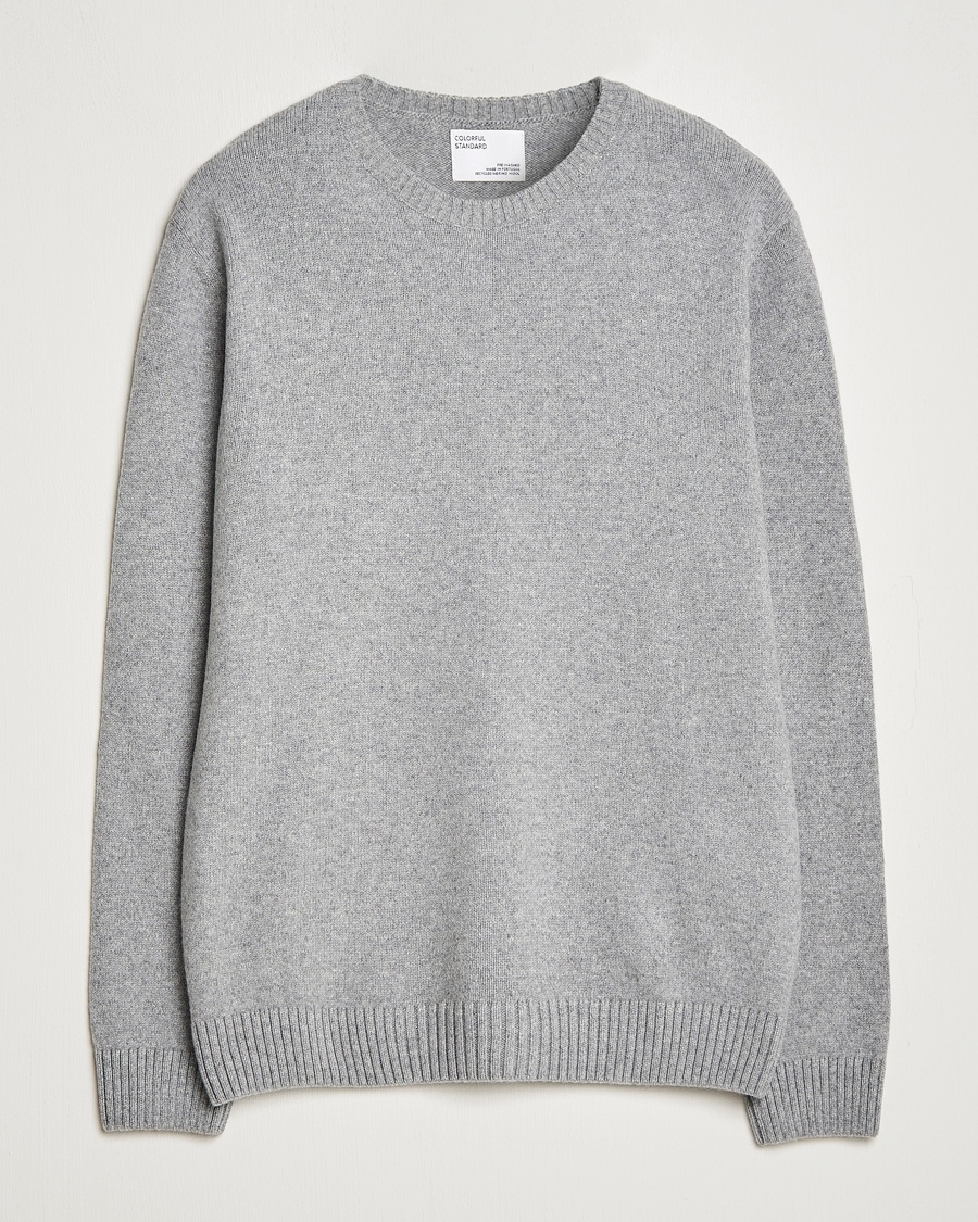 Colorful Standard Classic Merino Wool Crew Neck Heather Grey – Grey