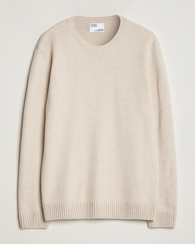 Men | Knitted Jumpers | Colorful Standard | Classic Merino Wool Crew Neck Ivory White