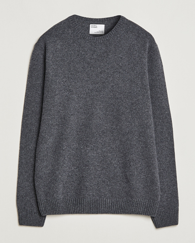 Men | Knitted Jumpers | Colorful Standard | Classic Merino Wool Crew Neck Lava Grey