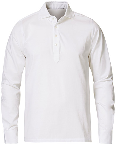  |  Cotton Popover Poloshirt White