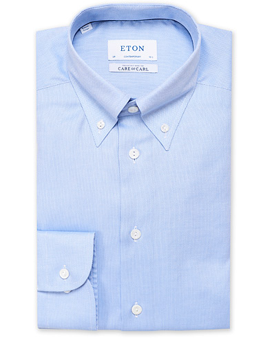 Eton Contemporary Fit Royal Oxford Button Down Shirt Light Blue
