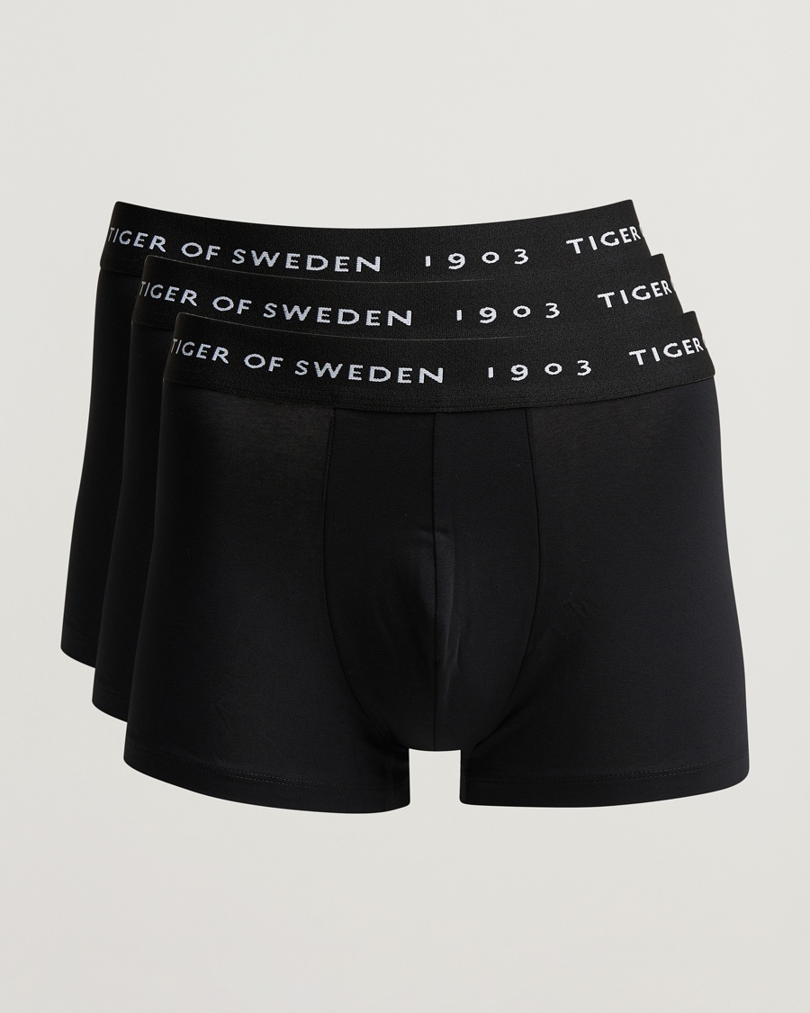 Tiger of Sweden Hermod Cotton 3-Pack Boxer Brief Black – Black