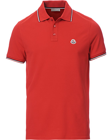 Short Sleeve Polo Shirts |  Logo Tipped Polo Red