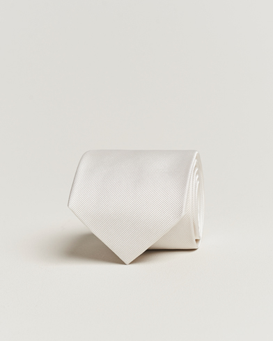 Men | Accessories | Amanda Christensen | Plain Classic Tie 8 cm White