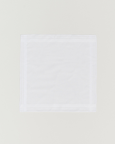 Men | Pocket Squares | Amanda Christensen | Cotton Pocket Square White
