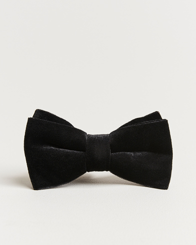 Bow Ties |  Velvet Pre Tie Black