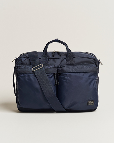 Men | Briefcases | Porter-Yoshida & Co. | Force 3Way Briefcase Navy Blue