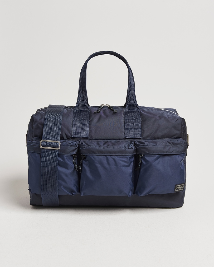 Porter-Yoshida & Co. Force 2Way Duffel Bag Navy Blue – Black