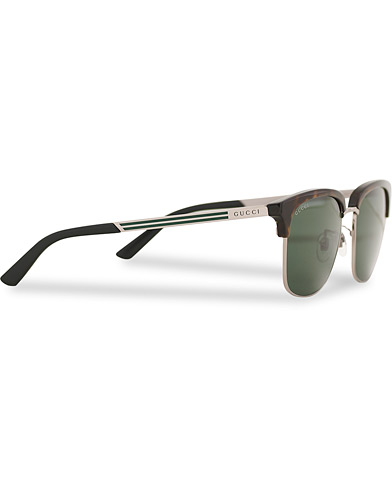 Square Frame Sunglasses |  GG0697S Sunglasses Havana/Green