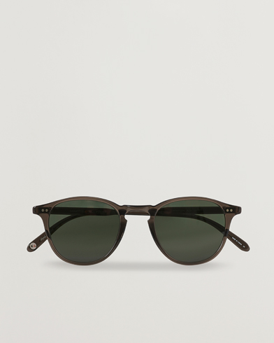 Men | Round Frame Sunglasses | Garrett Leight | Hampton 46 Sunglasses Black Glass