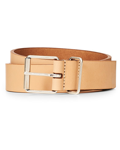 Leather Belts |  Classic Casual 3 cm Leather Belt Natural