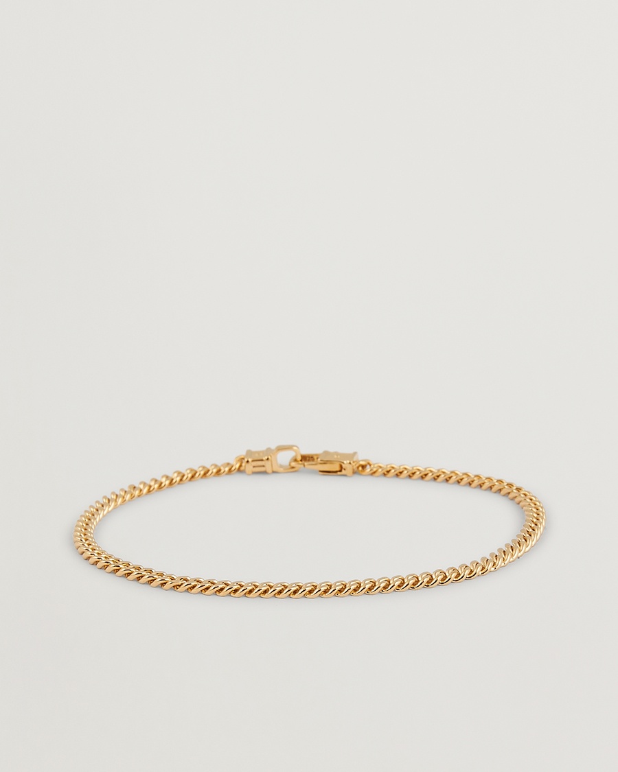 Tom Wood Curb Bracelet M Gold – gold