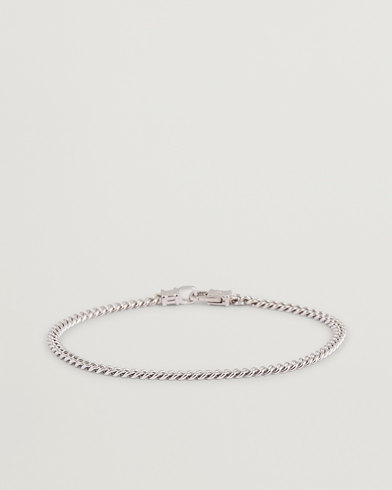 Men | Jewellery | Tom Wood | Curb Bracelet M Silver