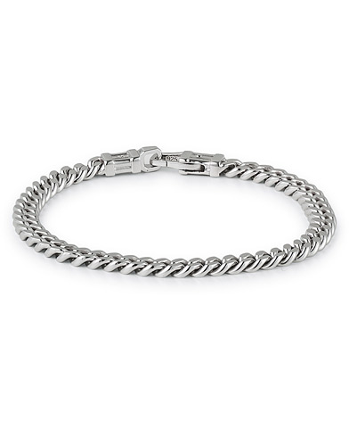 Men | Bracelets | Tom Wood | Curb Bracelet L Silver