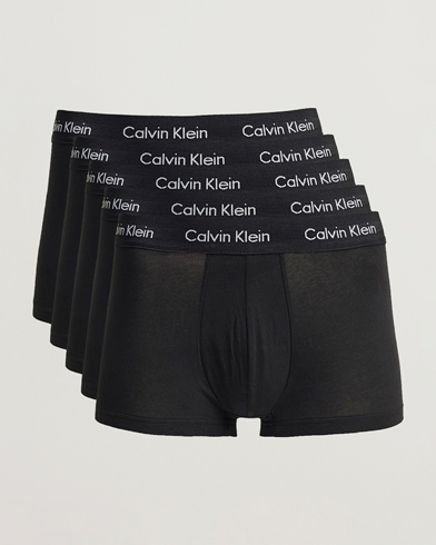 Men |  | Calvin Klein | Cotton Stretch 5-Pack Trunk Black