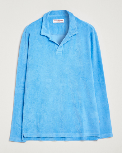 Men | Long Sleeve Polo Shirts | Orlebar Brown | Terry Long Sleeve Polo Riviera