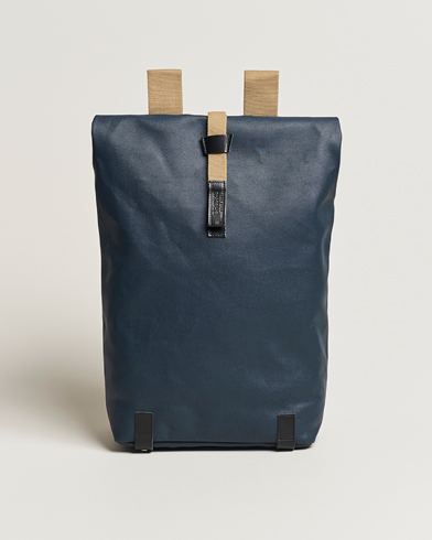 Men |  | Brooks England | Pickwick Cotton Canvas 26L Backpack Dark Blue/Black