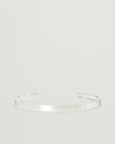 Men | Celebrate New Year's Eve in style | LE GRAMME | Ribbon Bracelet Brushed  Sterling Silver 15g