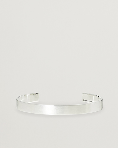 Men | Celebrate New Year's Eve in style | LE GRAMME | Ribbon Bracelet Brushed Sterling Silver 21g