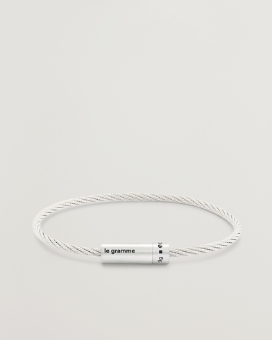 Bracelets |  Cable Bracelet Brushed Sterling Silver 9g