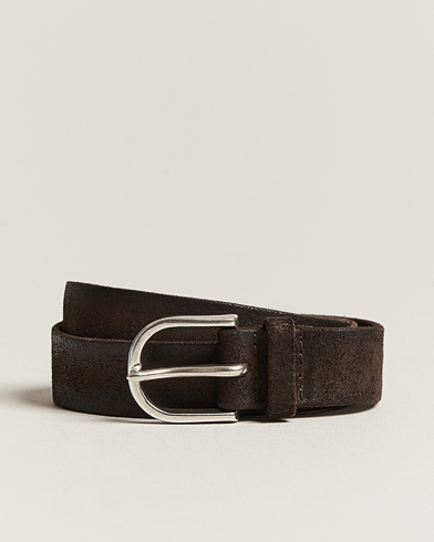Men | New product images | Orciani | Handmade Suede Belt 3 cm Testa Di Moro