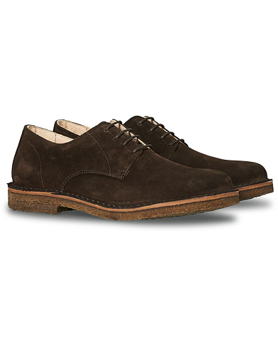Derby Shoes |  Cityflex Plain Toe Derby Dark Brown Suede
