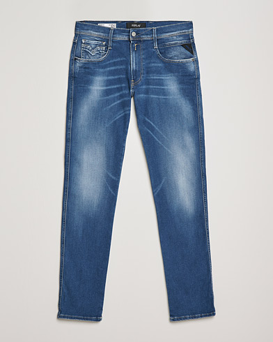 Men |  | Replay | Anbass Hyperflex X-Lite Jeans Medium Blue