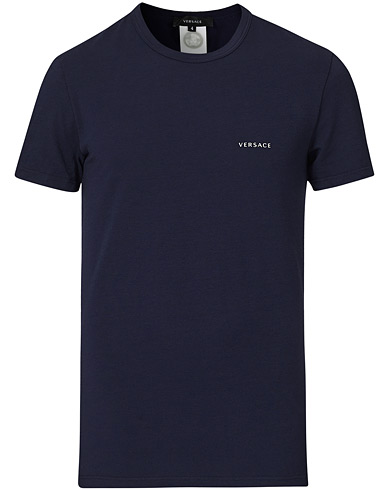 Men | T-Shirts | Versace | Logo Tee Navy
