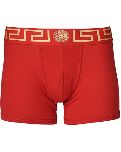 Men | Underwear | Versace | Greca Boxer Briefs Red