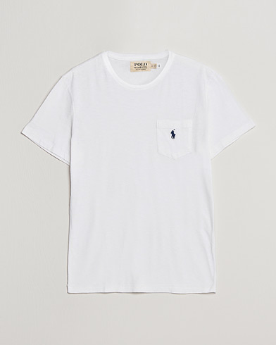 Men | T-Shirts | Polo Ralph Lauren | Washed Crew Neck Pocket Tee White