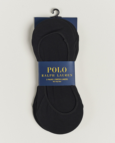 Men | Ankle Socks | Polo Ralph Lauren | 3-Pack No Show Socks Black