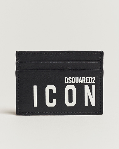Men | Dsquared2 | Dsquared2 | Icon Leather Card Holder Black