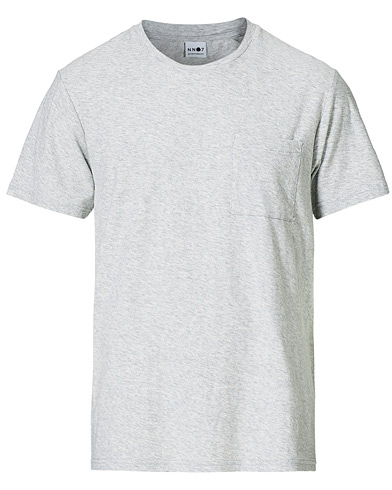 Men | T-Shirts | NN07 | Aspen Crew Neck Tee Light Grey Melange
