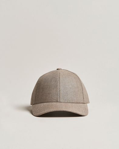 Men | Varsity Headwear | Varsity Headwear | Linen Baseball Cap Argent Khaki