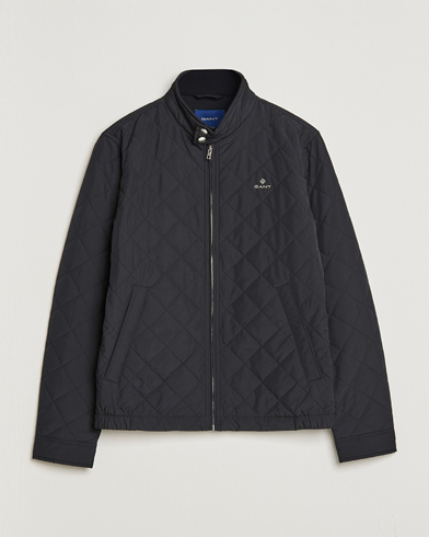 Men | Quilted Jackets | GANT | The Quilted Windcheater Black