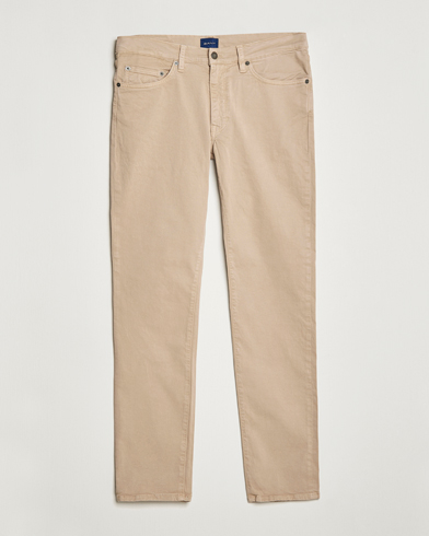 Men | Casual Trousers | GANT | Hayes Desert Jeans Dry Sand