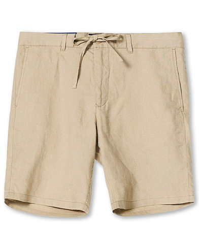 Linen Shorts |  Relaxed Linen Drawstring Shorts Dry Sand