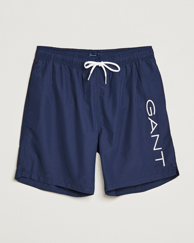 Men | Swimwear | GANT | Lightweight Logo Swimshorts Marine
