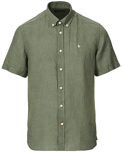  |  Douglas Linen Short Sleeve Shirt Olive