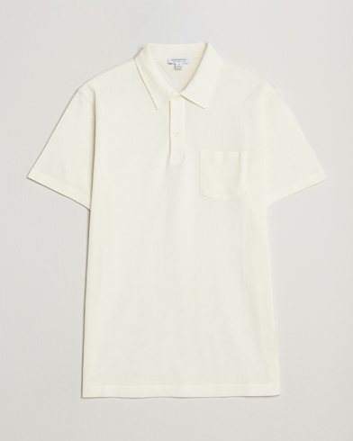 Men |  | Sunspel | Riviera Polo Shirt Archive White
