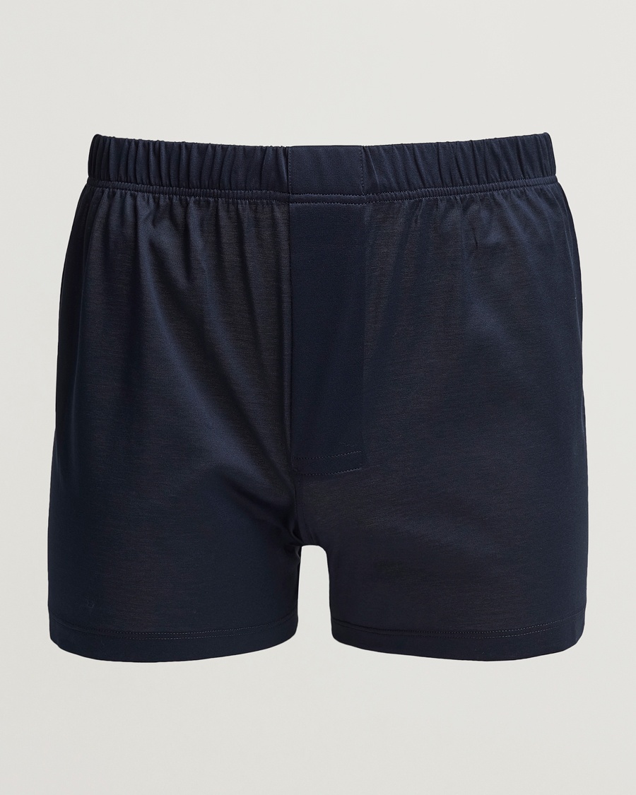 Bresciani Cotton Boxer Brief Navy – Blue
