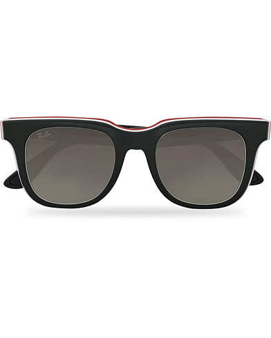 Ray-Ban RB4368 3-Layered Sunglasses Black/White/Red