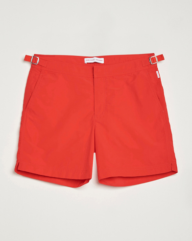 Men |  | Orlebar Brown | Bulldog II Medium Length Swim Shorts Rescue Red