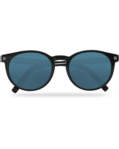 Round Frame Sunglasses |  EZ0172 Sunglasses Shiny Black/Blue