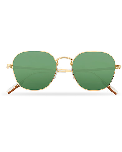 Men | Aviator Sunglasses | Ermenegildo Zegna | EZ0174 Sunglasses Shiny Deep Gold/Green