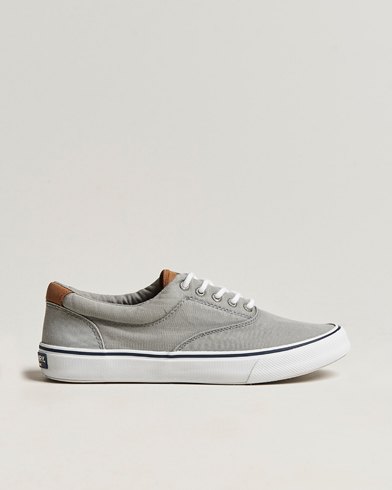 Men |  | Sperry | Striper II Canvas Sneaker Grey